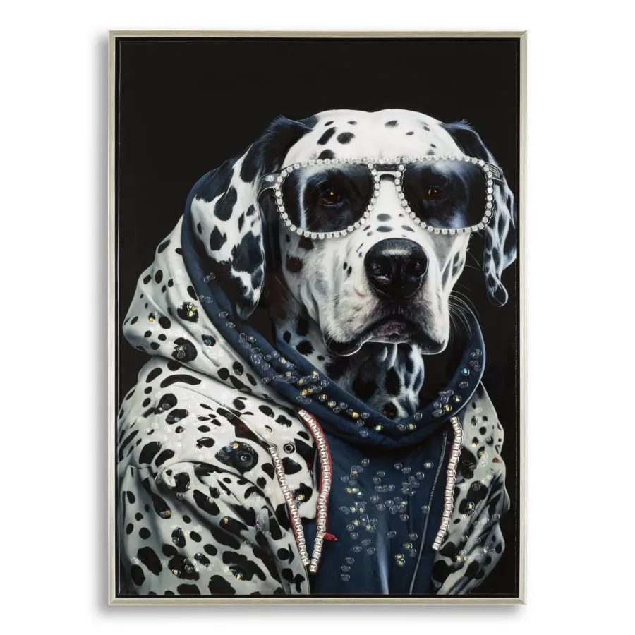 MALOWANY OBRAZ NA PŁÓTNIE LAKIEROWANY W RAMIE 53X3X73 cm